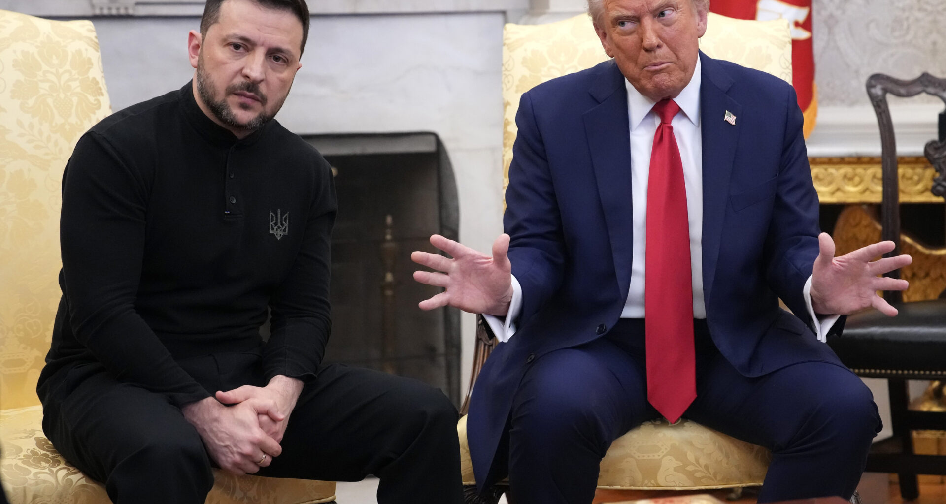 Donald Trump and Volodymyr Zelensky