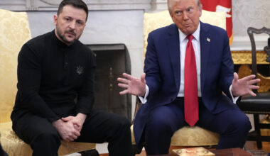 Donald Trump and Volodymyr Zelensky