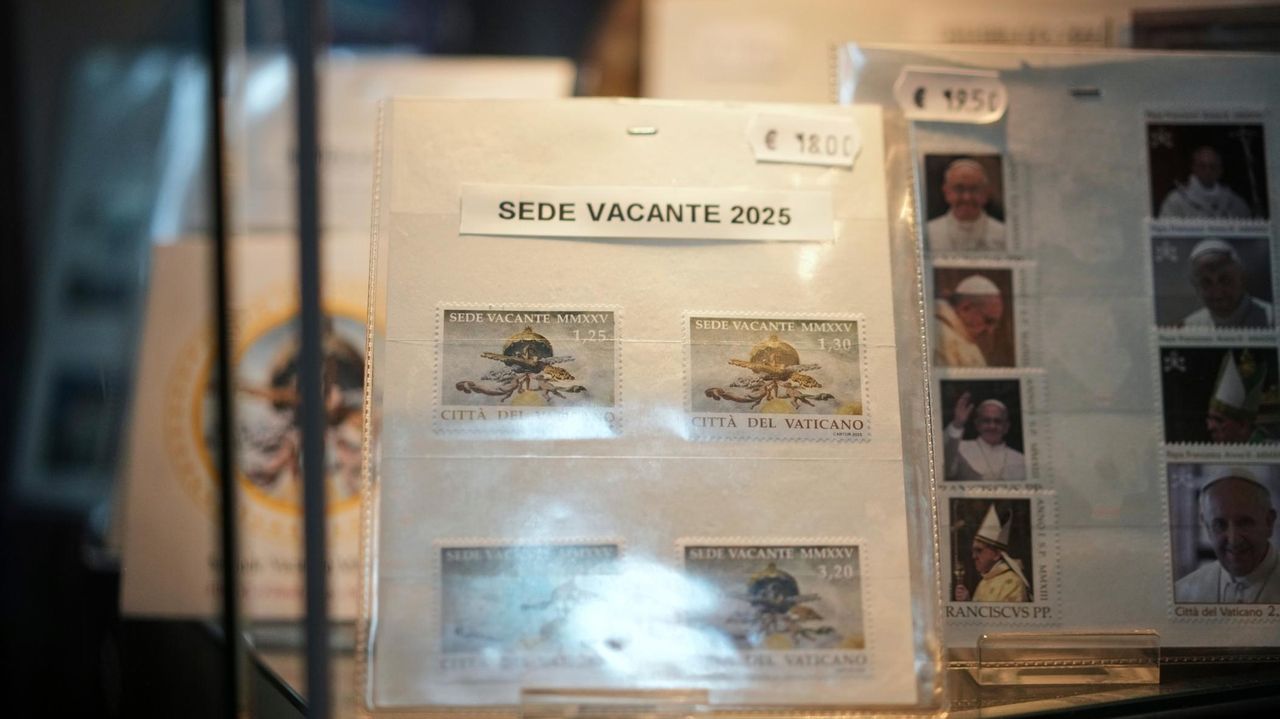 Vatican issues 'sede vacante' postage stamps valid until a new pope is elected