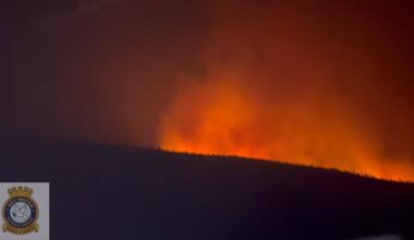 Man arrested over wildfire that triggered 'major incident' in Northern Ireland