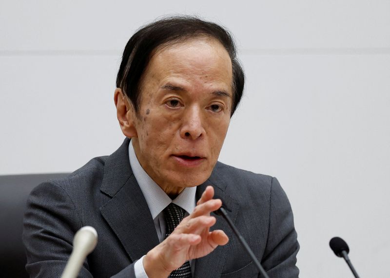 BOJ's Ueda keeps rate-hike pledge but warns of US tariff impact