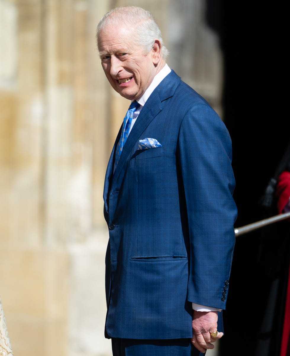 King Charles III And Queen Camilla Attend The 2025 Easter Service At St George's Chapel