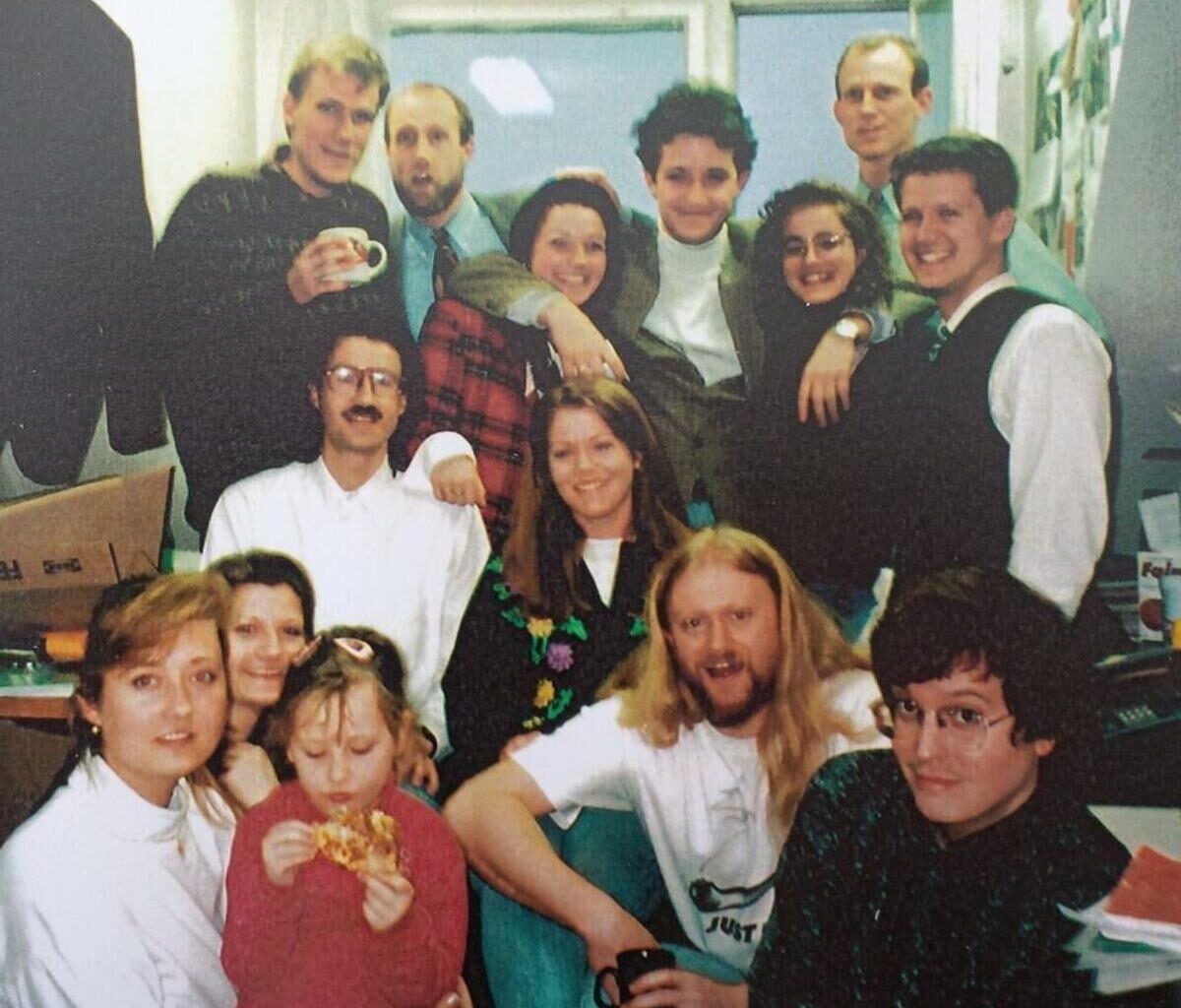 The Slovak Spectator team back in 1996.