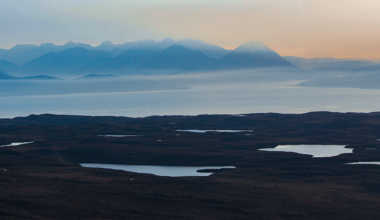 It's that time of the year again, overlooking Raasay, Scalpay and the Cuillins from the Bealach.