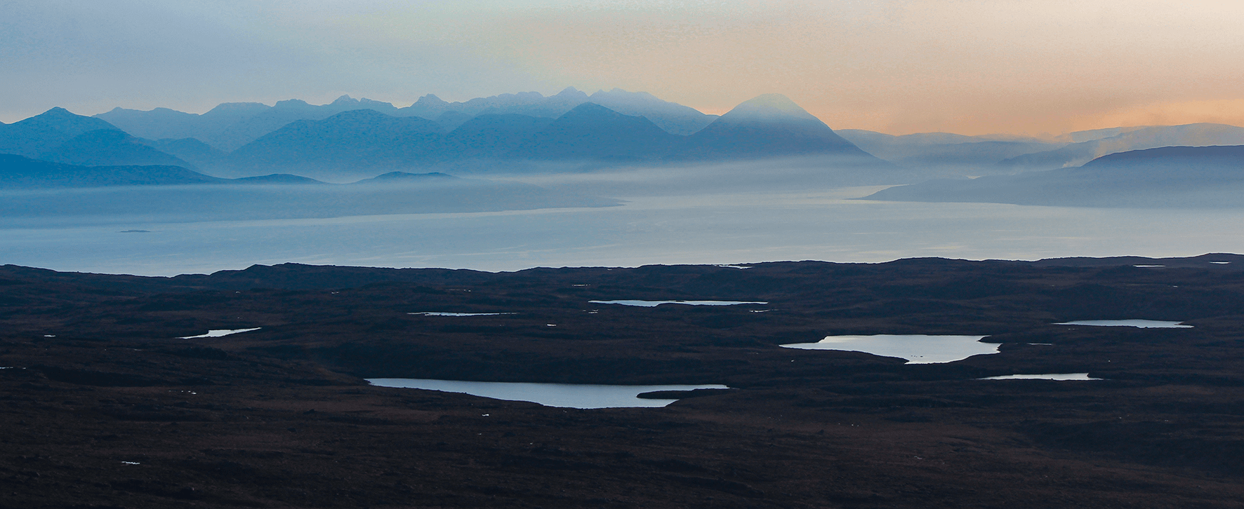 It's that time of the year again, overlooking Raasay, Scalpay and the Cuillins from the Bealach.