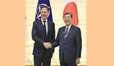 Japan PM Ishiba, NATO Secretary General Rutte agree to boost security cooperation during talks in Tokyo
