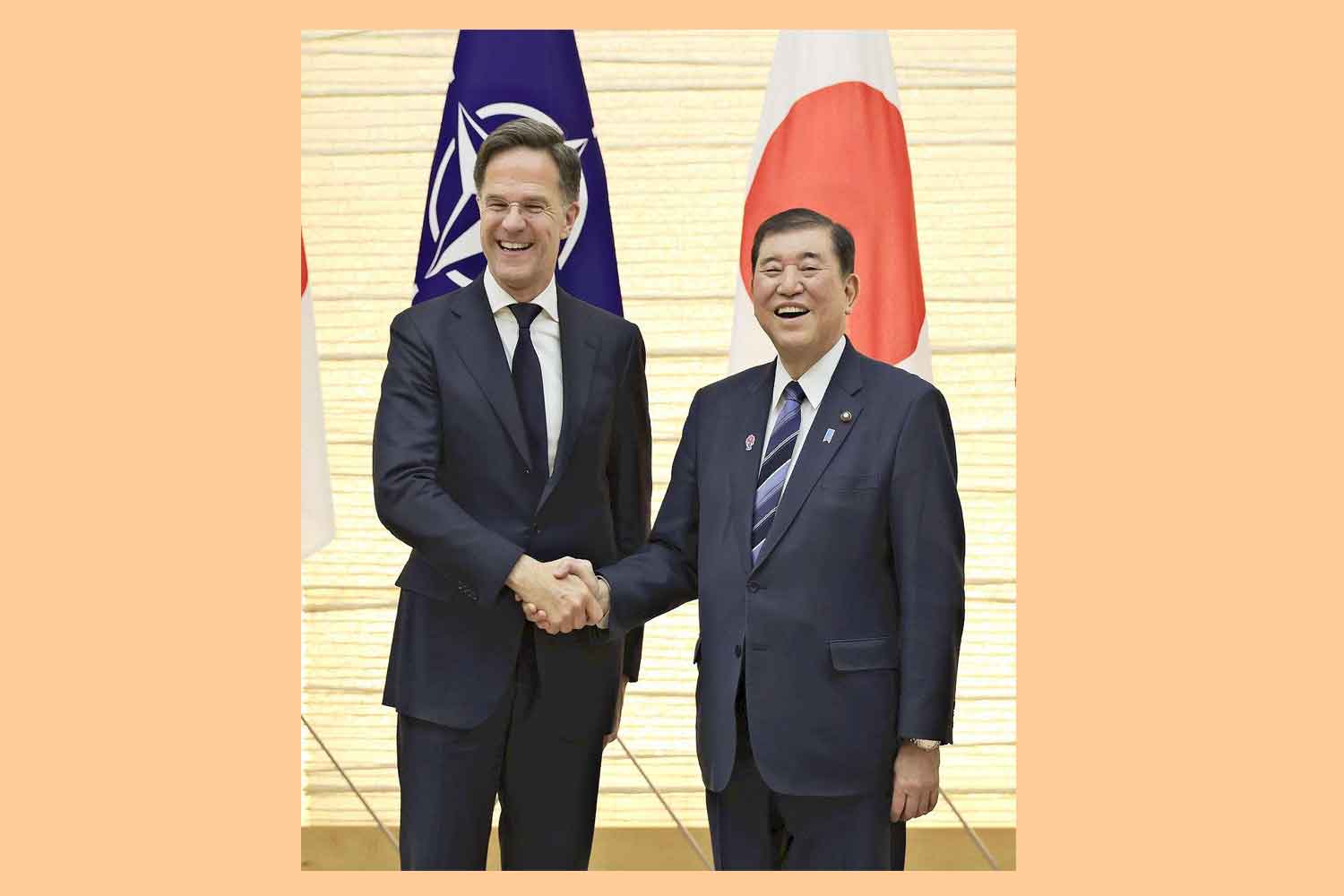 Japan PM Ishiba, NATO Secretary General Rutte agree to boost security cooperation during talks in Tokyo
