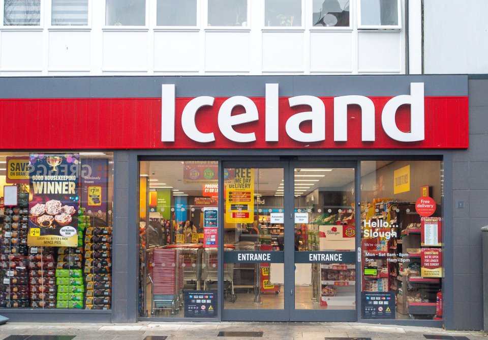 Iceland frozen food store in Slough.