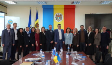 Group picture of the Representatives of the Central Election Commission of Ukraine, International IDEA and representatives of the Moldovan CEC.