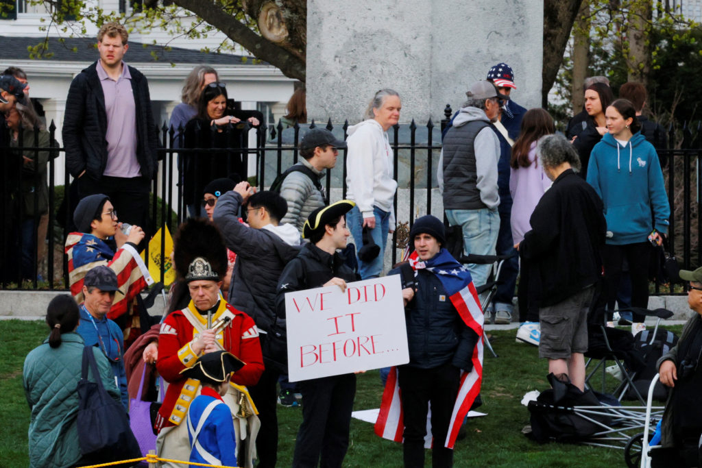 Re-enactors mark the 250th anniversary of the Battle of Lexington