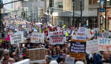 People march to “Protect Migrants, Protect the Planet” in New York