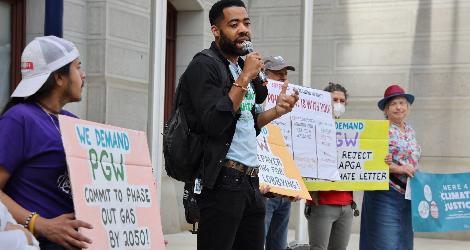 Environmentalists protest PGW and Mayor Parker