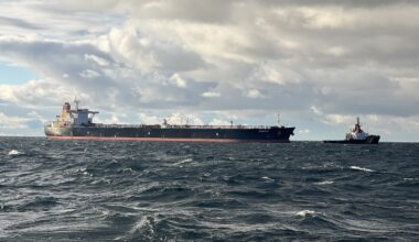 Tanker EVENTIN adrift in the Baltic Sea
