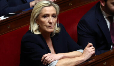 Marine Le Pen attends a session of questions to the government at the National Assembly in Paris, France on April 1st 2025