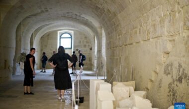 People visit Fort Manoel during open day event in Gzira, Malta-Xinhua