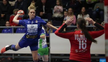 EHF Champions League Women 2025: Slovenia vs. Serbia-Xinhua