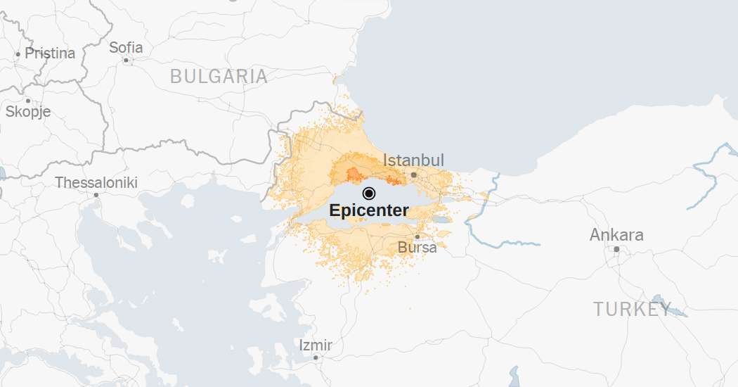 Map: 6.2-Magnitude Earthquake Strikes Near Turkey