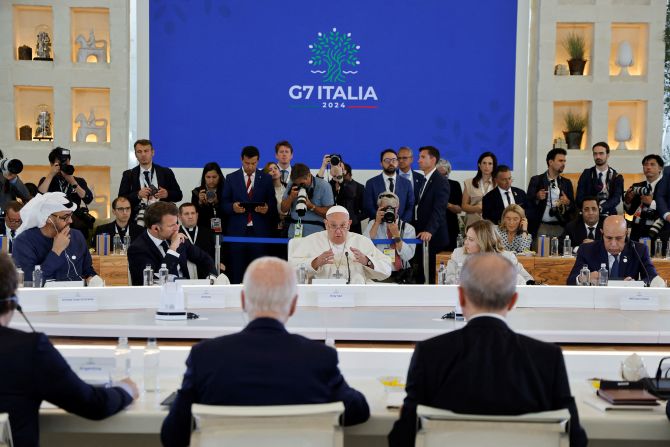 Pope Francis takes part in a <a href=