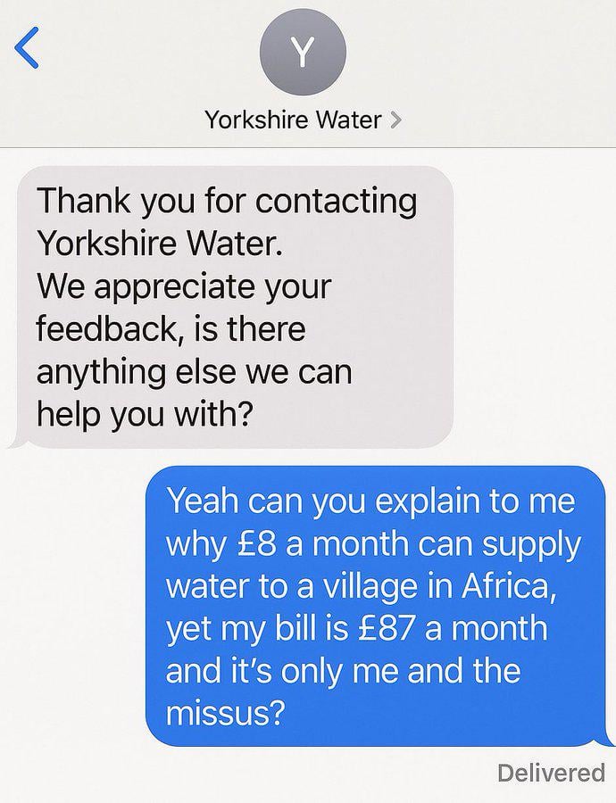 That £87 goes towards Thames Water digging up the road every few months for no reason