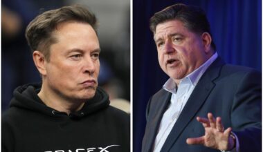 Elon Musk slams JB Pritzker over call for mass Trump protests