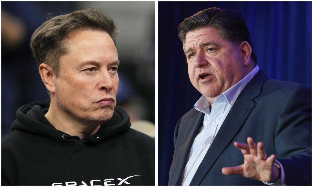 Elon Musk slams JB Pritzker over call for mass Trump protests
