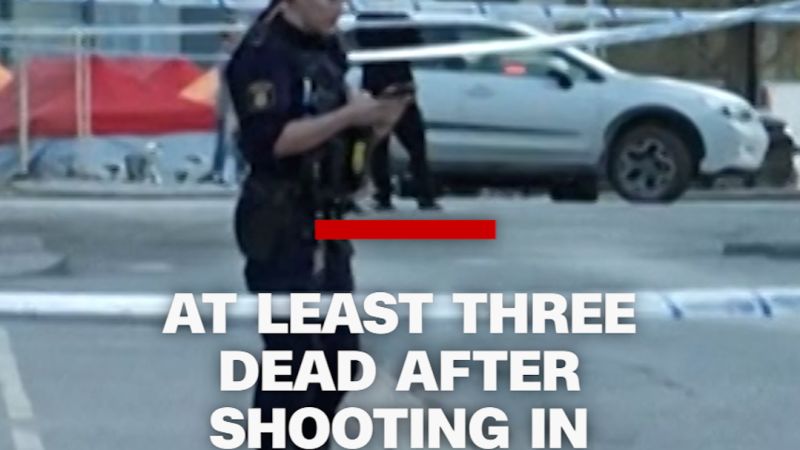 At least three dead after shooting in Sweden