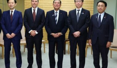 Japan PM Ishiba Meets with Amazon Executive