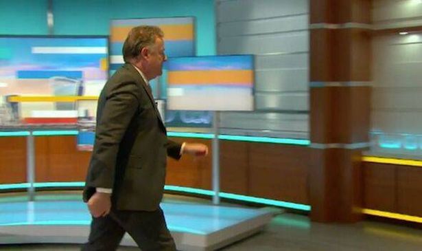 Piers Morgan when he stormed off Good Morning Britain 