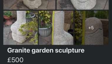 Not your typical Facebook marketplace garden sculpture.