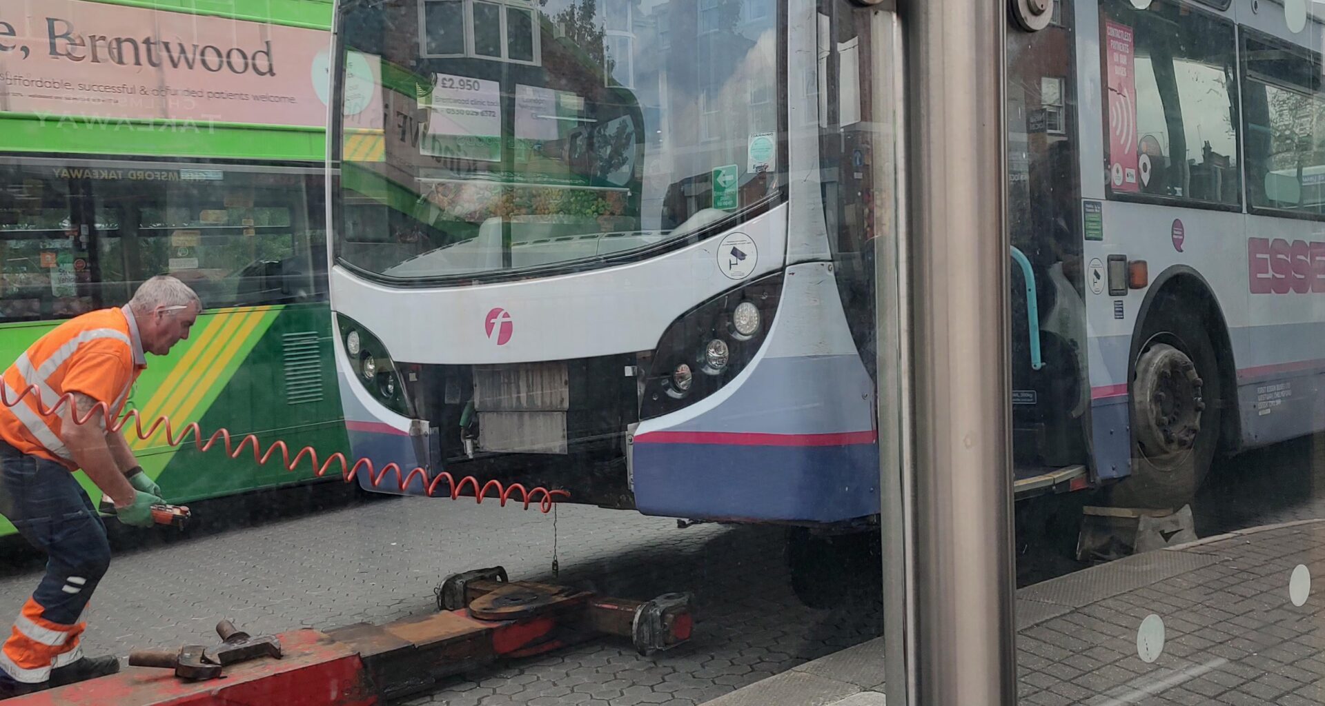 Either my bus has broken down or the local thieves are getting very ballsy