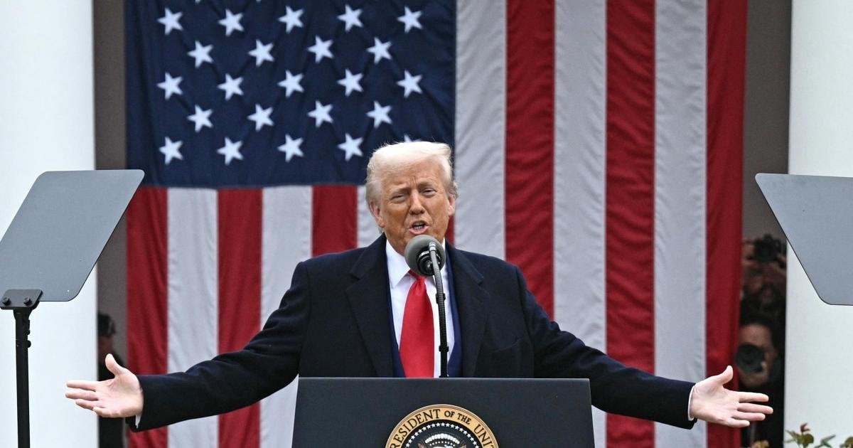 Donald Trump announces 10 per cent tariffs on UK