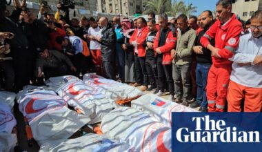 Palestinian paramedics shot by Israeli forces had hands tied, eyewitnesses say | Gaza