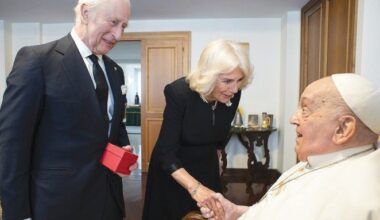 King Charles and Queen Camilla visit Pope Francis