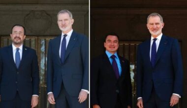 King Felipe welcomes Cyprus, Ecuador Presidents at Palace amid working visits
