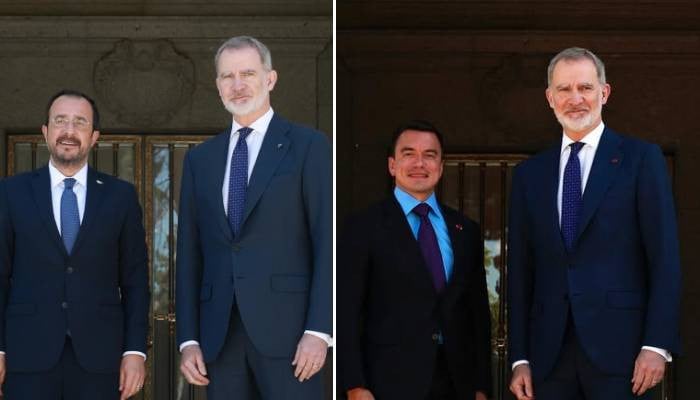King Felipe welcomes Cyprus, Ecuador Presidents at Palace amid working visits