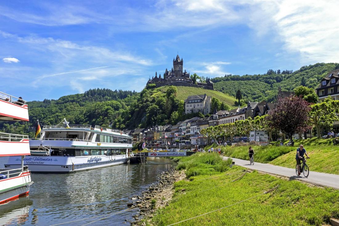 Cochem, Mosel-Radweg, Rheinland-Pfalz, Deutschland