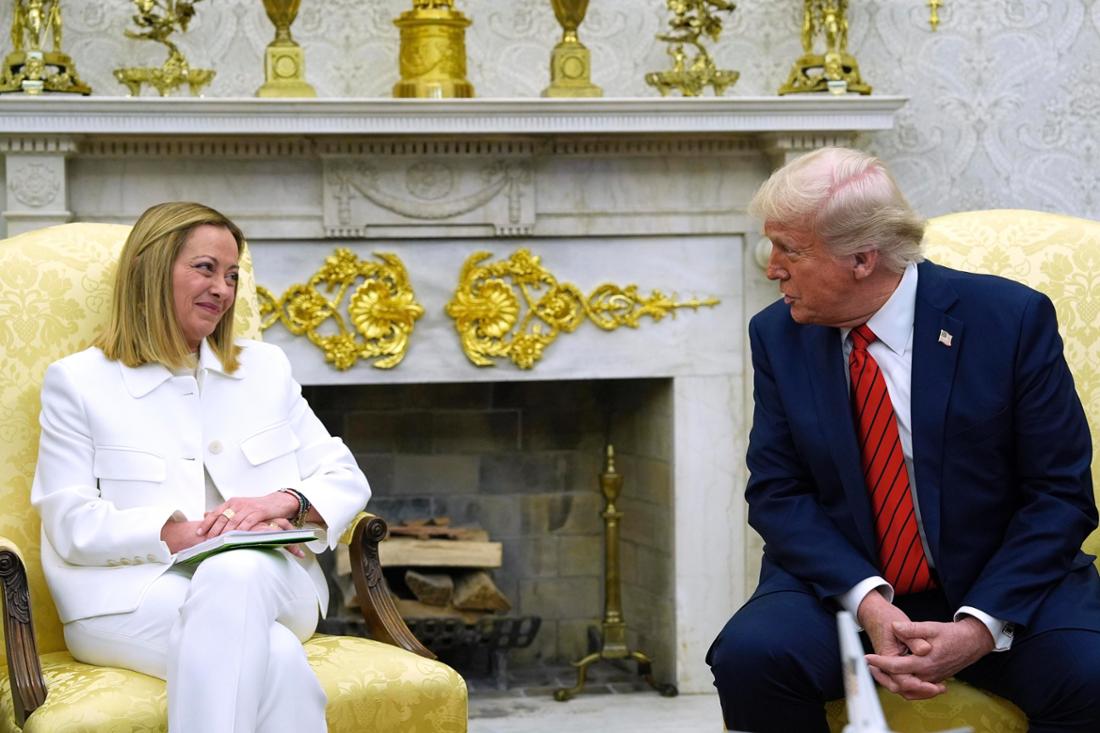 Italiens Giorgia Meloni zu Gast bei Donald Trump in den USA.