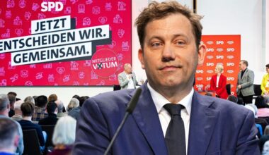 Wartet auf die Zustimmung der SPD zum Koalitionsvertrag: Lars Klingbeil (SPD).