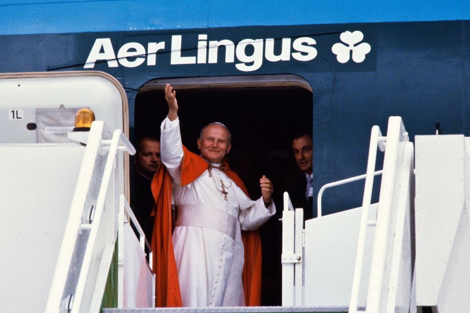 The hierarchy hoped that Pope John Paul II’s visit to Ireland in 1979 might reverse the slide away from the church. Photo: Getty