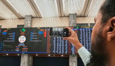 Mideast stock markets tumble as US tariffs and low oil prices squeeze energy-producing nations