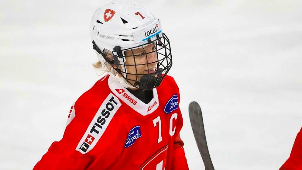 Swiss captain Lara Stalder was unable to capitalize on two good chances.