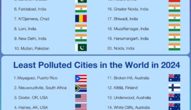Who has the cleanest and most polluted air in the world? According to IQAir from Switzerland 🇨🇭