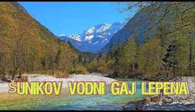 Beauty Lepena and Sunik water gaj sLOVEnia