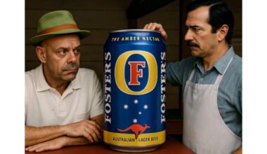 Hey Fosters, give me one of those famous giant beers I’ve heard so much about 👀ad