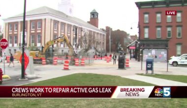 Broken gas on Main Street line triggers evacuations in Burlington