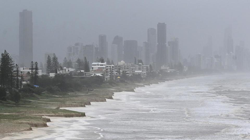 Beach erosion on the Gold Coast