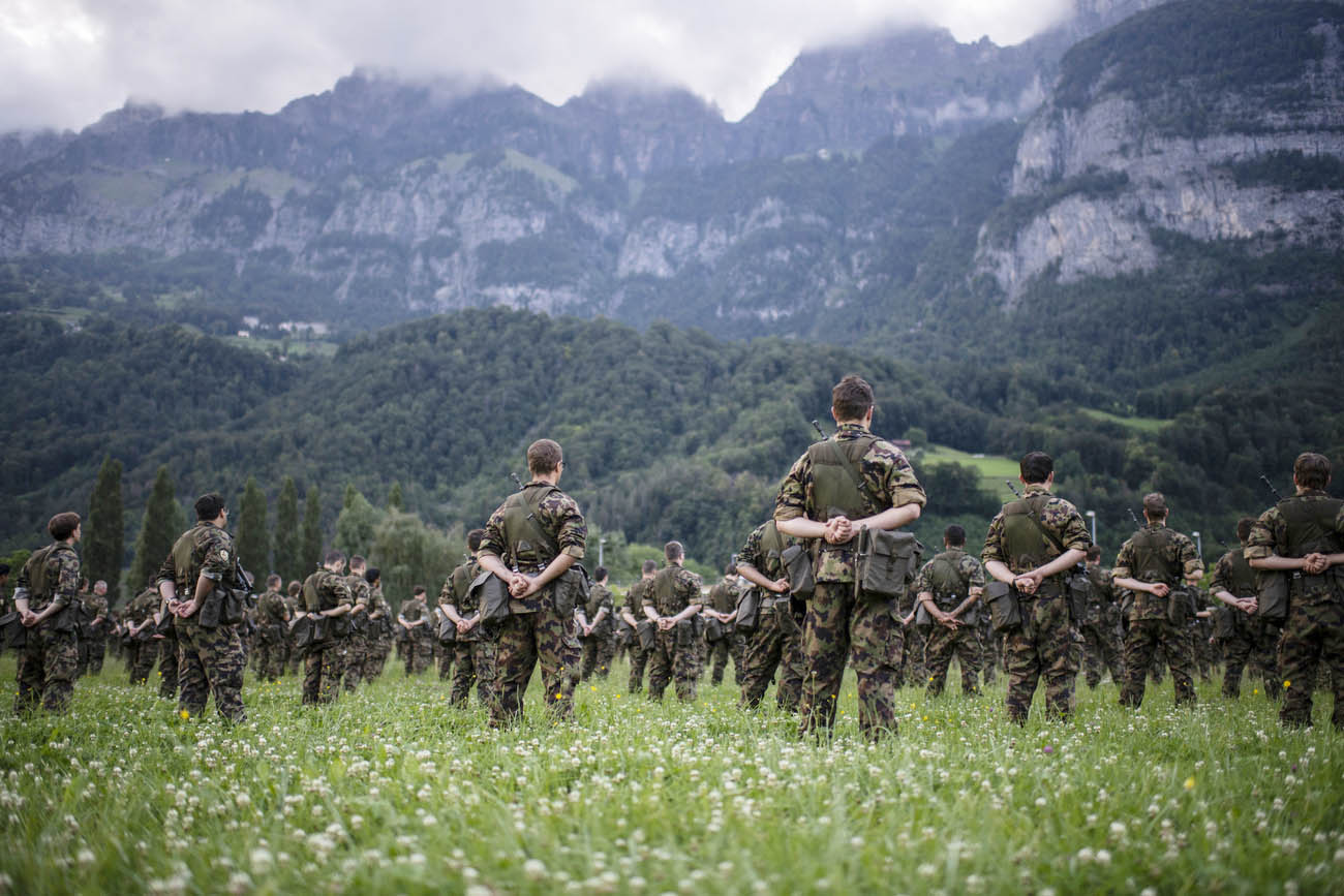 Members of the Swiss Armed Forces