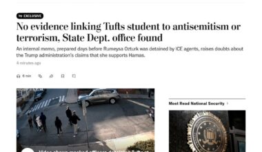 No evidence linking Tufts student to antisemitism or terrorism, State Dept. office found