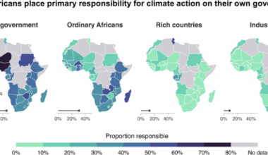 Most Africans place primary responsibility for climate action on their own government