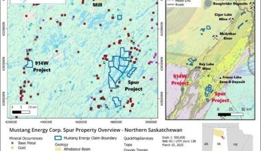 Mustang Energy Expands Spur Project South of the Athabasca Basin, Saskatchewan and Enters Marketing Services Agreements
